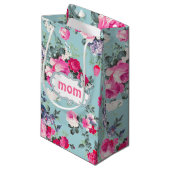 Voor jou, mam. Oude Rozen en vlinder Klein Cadeauzakje (Voorkant Gekanteld)