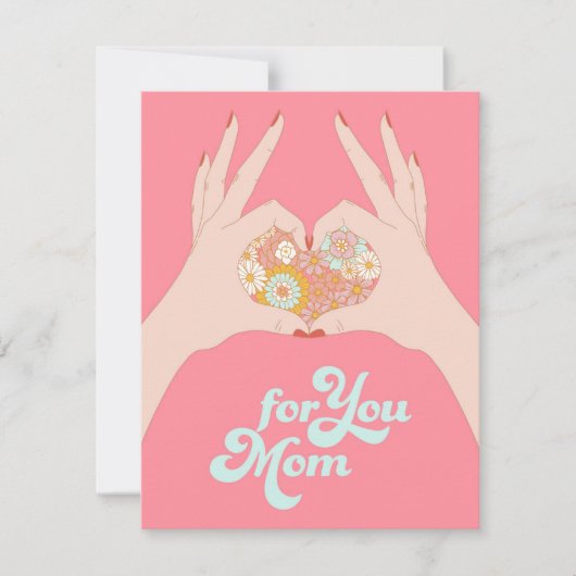 Voor Jou Mama Feestdagenkaart (Voorkant)