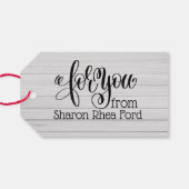 Voor jou met liefde cadeaulabel (Achterkant Horizontaal)