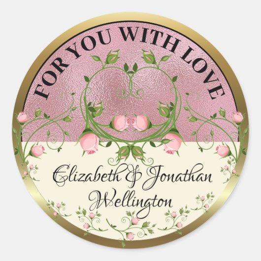 Voor Jou Met Liefde Sticker (Voorkant)