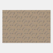 Voor jou mijn liefde en vreugde verhoogde kalligra inpakpapier vel (Voorkant 3)