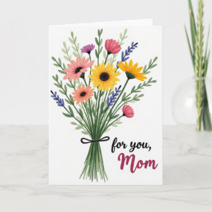 Voor Jou Moeder Bloemkaart Kaart