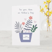 Voor Jou Moeder Dag Potten Vol Liefde Moederdag Kaart (Gele Bloem)