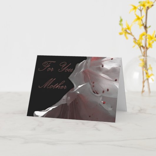 Voor jou moeder kaart (Gele Bloem)