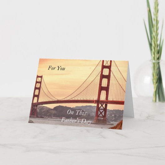 Voor jou op deze Vaderdag Kaart (Voorkant)