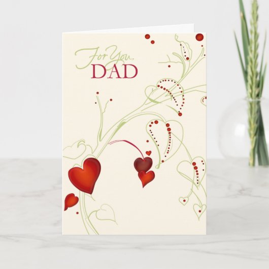 Voor jou, pap feestdagen kaart (Voorkant)