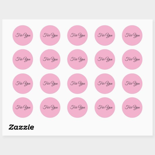 voor jou ronde sticker (Vel)