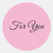 voor jou ronde sticker (Voorkant)
