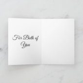 Voor jullie beiden LGBT Christmas Digital Art Feestdagen Kaart (Binnen)