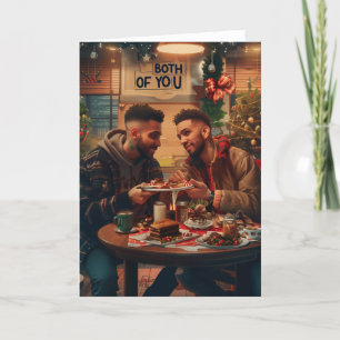 Voor jullie beiden LGBT Christmas Digital Art Feestdagen Kaart