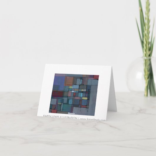 Vóór Kaarten van de Nota van Dawn de Abstract Art (Achterkant)