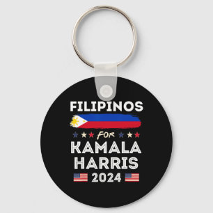 Voor Kamala Harris 2024 Filipijnen Vlag Patriottis Sleutelhanger