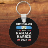 Voor Kamala Harris 2024 Guatemala Vlag Sleutelhanger (Voorkant)