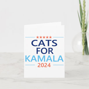 Voor Kamala Harris 2024 Kinderloze Kat Dame Jd Van Kaart