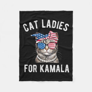 Voor Kamala Harris Cat Dames USA 2024 Vrouwen Fleece Deken