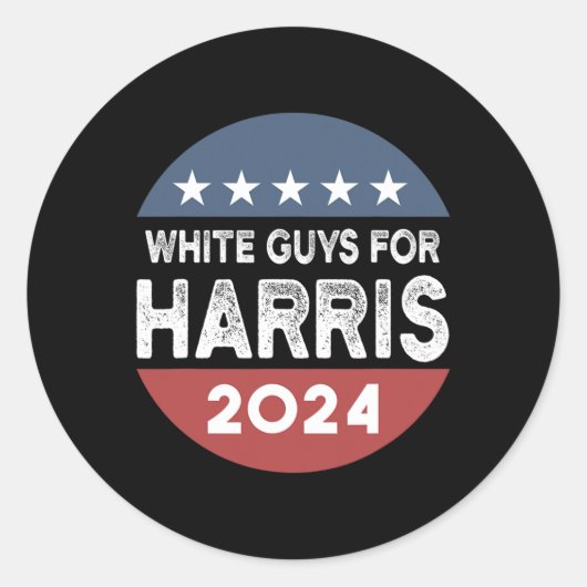Voor Kamala Harris Ronde Sticker (Voorkant)