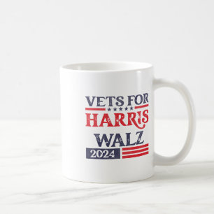 Voor Kamala Harris Tim Walz Veteranen Voor Harris Koffiemok