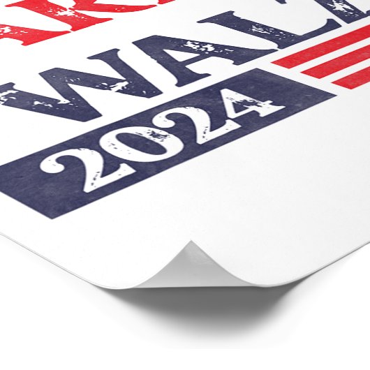 Voor Kamala Harris Tim Walz veteranen voor Harris Poster (Hoek)