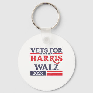Voor Kamala Harris Tim Walz veteranen voor Harris Sleutelhanger