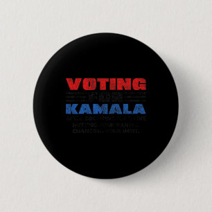 Voor Kamala na het laten vallen van Joe Biden Trum Ronde Button 5,7 Cm