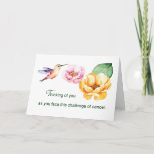 Voor kankerpatiënten die aan jullie bloemen denken kaart