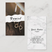  voor kappers en kappers visitekaartje (Voorkant / Achterkant)