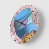 voor kattenliefhebbers ronde klok (Hoek)