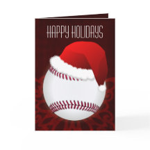 voor kerstkaarten met honkbalspeler