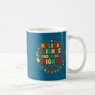Voor Kerstverlichting Mensenrechten Feestelijk Koffiemok