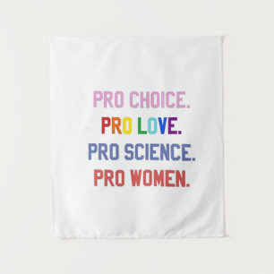 Voor-keuze Voor-leven Voor-wetenschap Voor-vrouwen Wandkleed