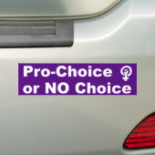 Voor Keuzevrijheid Bumpersticker (Op auto)