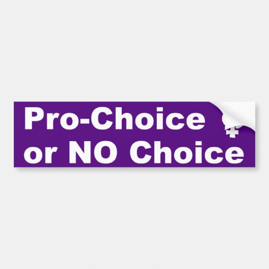 Voor Keuzevrijheid Bumpersticker (Voorkant)
