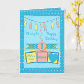 Voor kinderen kleine jongen leeftijd Verjaardag gr Kaart (Gele Bloem)