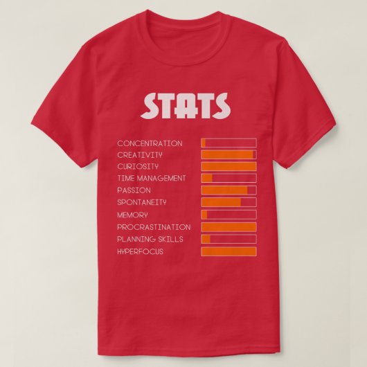 Voor kinderen met ADHD-statat Neurodiversity Manne T-shirt (Design voorkant)