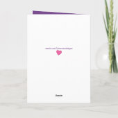 Voor kinderen met paarse roze polka doet elke leef kaart (Achterkant)