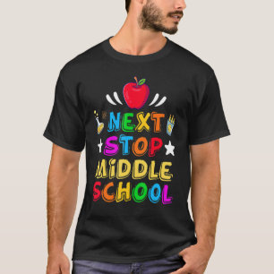 Voor kinderen Next Stop Middelbare School Afstuder T-shirt