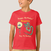 Voor kinderen T-shirt Happy Birthday 2025 (Voorkant)