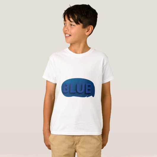 Voor Kinderen T-shirt in Ocean Blue (Voorkant volledig)