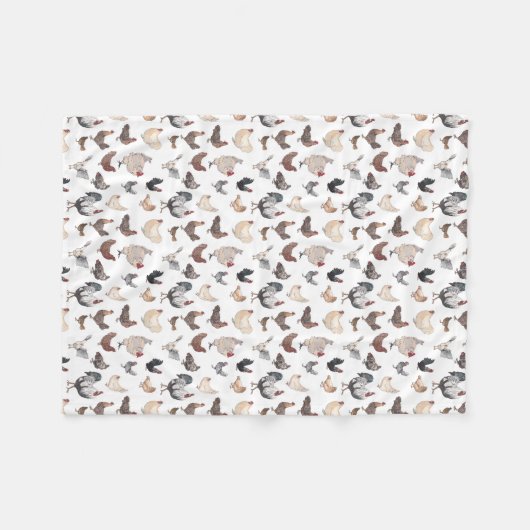 Voor kippenhokken fleece deken (Voorkant (Horizontaal))