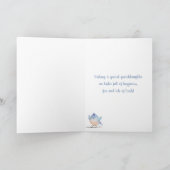 Voor kleindochter, Happy Easter Blue Bird in Nest Feestdagen Kaart (Binnen)