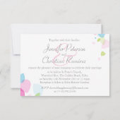 Voor kleine grafische moderne bloempitten is bruil kaart (Achterkant)