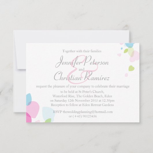 Voor kleine grafische moderne bloempitten is bruil kaart (Achterkant)