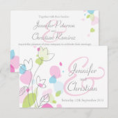 Voor kleine grafische moderne bloempitten is bruil kaart (Voorkant / Achterkant)