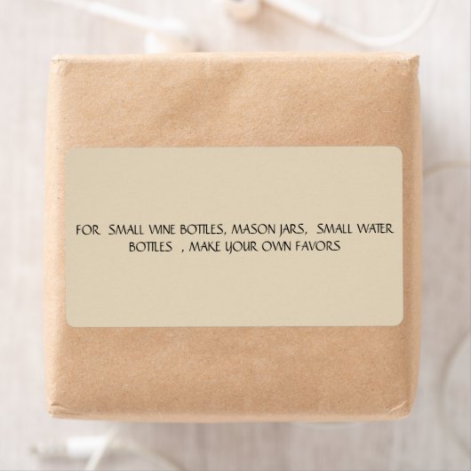 VOOR KLEINE WIJNBOTTLS, MASON JARS, KLEIN WATER ETIKET (Insitu)