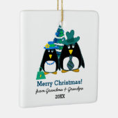 Voor kleinkinderen met kerstmis, aangepaste Orname Keramisch Ornament (Rechts)