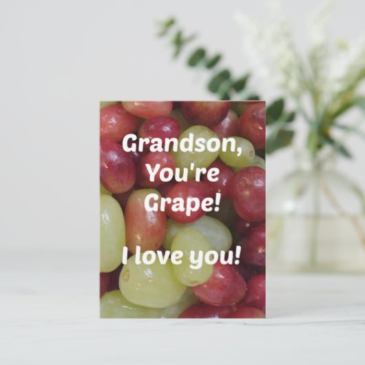 Voor kleinzoon briefkaart (Staand voorkant)