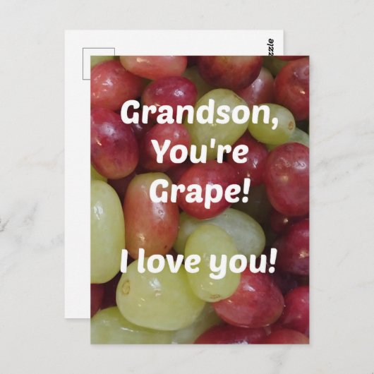 Voor kleinzoon briefkaart (Voorkant / Achterkant)