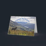 Voor kleinzoon een paard en landschap verjaardagsk kaart<br><div class="desc">Een paard kijkt naar een verbluffend landschap met een meer op afstand. Een uitzicht uit het Lake District in het Verenigd Koninkrijk.</div>