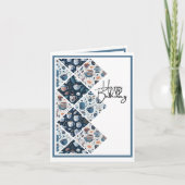 Voor koffie en thee liefhebbers - Blue Birthday Kaart (Voorkant)