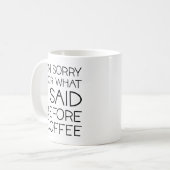 Voor koffie koffiemok (Voorkant links)